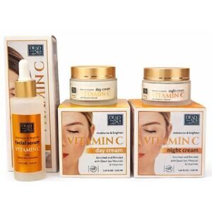 Dead Sea Collection COMPLETE VITAMIN C SKINCARE SET | Serum + Day & Night Cream